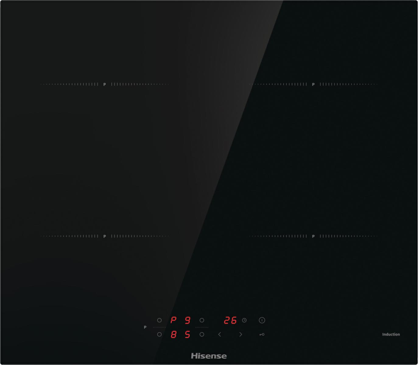 Hisense 60 CM 4 ZONE BLACK Induktionskochfeld HI6401BSCE