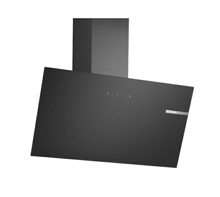 Cappa cucina a muro Bosch  IN VETRO 80 CM 220W LUCE LED NERO DWK85DK60