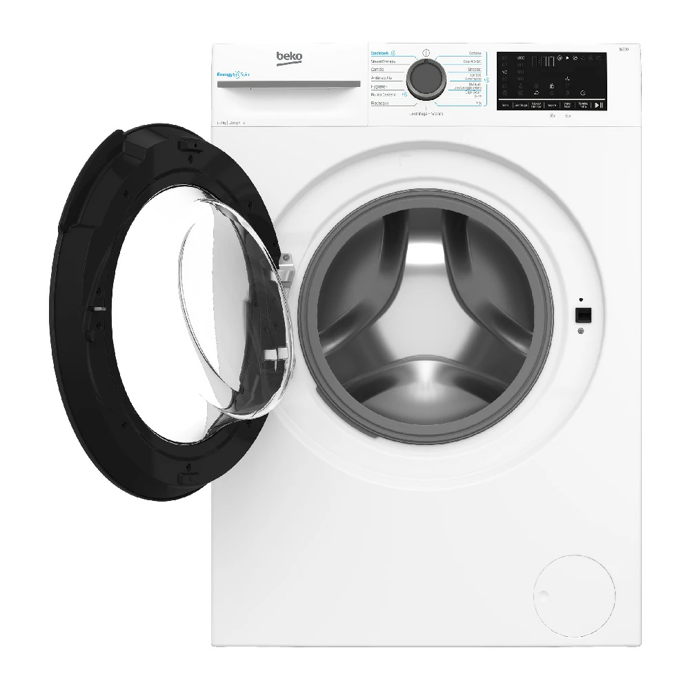 Beko ENERGYSPIN INVERTER DAMPFINVERTER, 7 kg, schlanke Waschmaschine, 49 cm, 1200 U/min, BMW SU4721A
