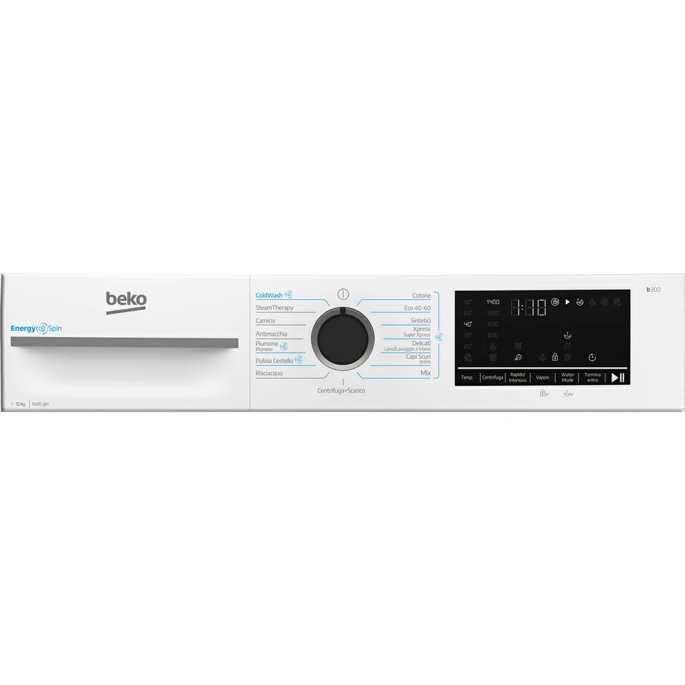 Lavatrice 12 kg Beko INVERTER VAPORE ENERGYSPIN A 1400GIRI BMWT31241A