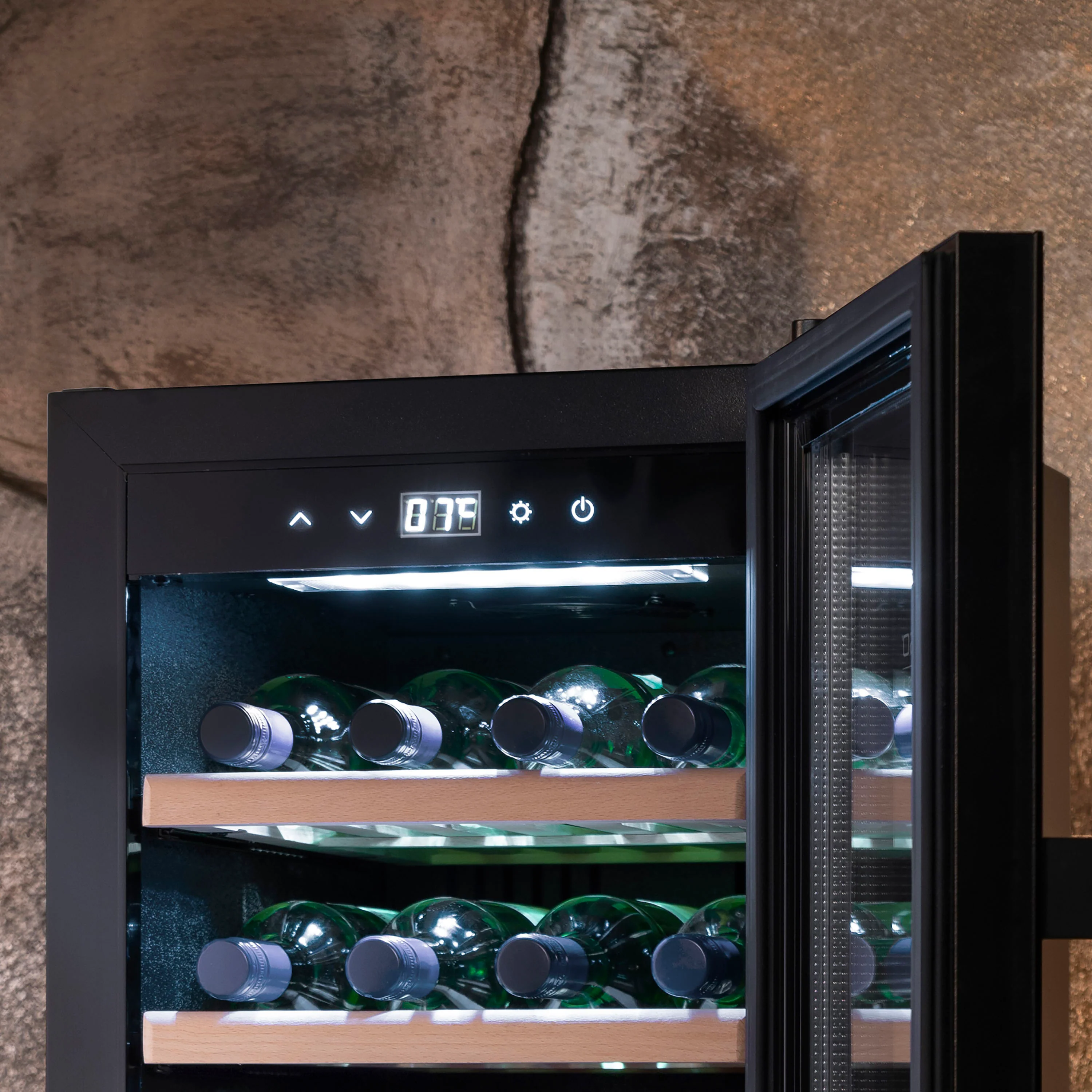 Weinschrank mit Doppeltemperatur WineExclusive 38 Falstaff - Caso Design
