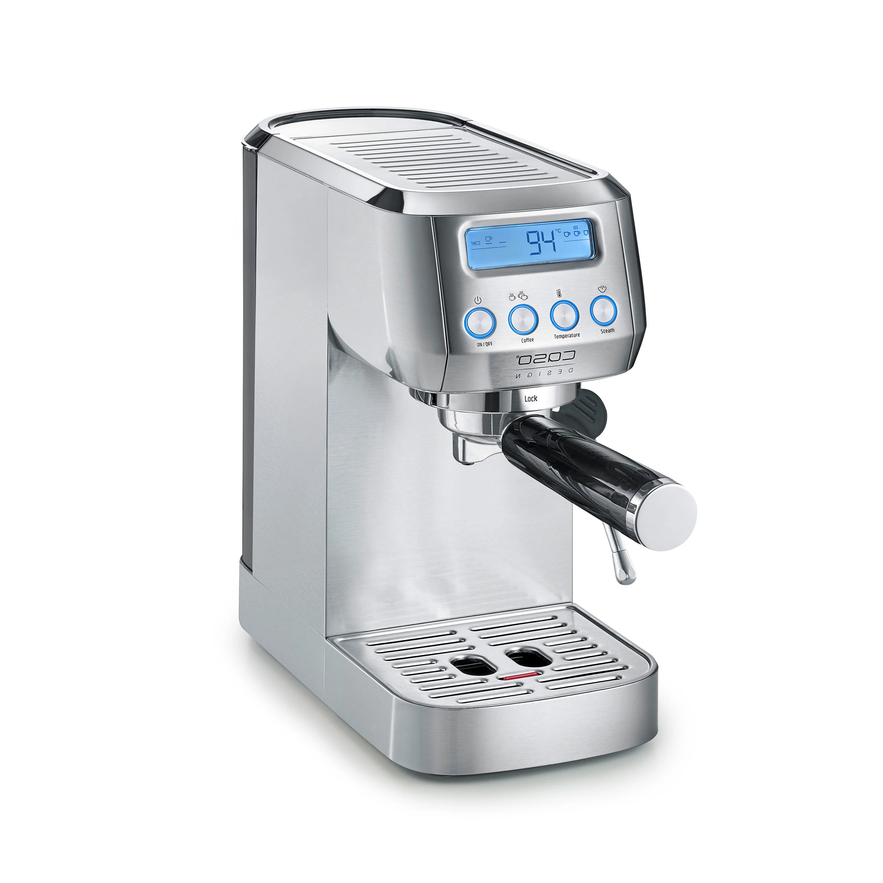 Caso Design Gourmet Crema Silver Espressomaschine