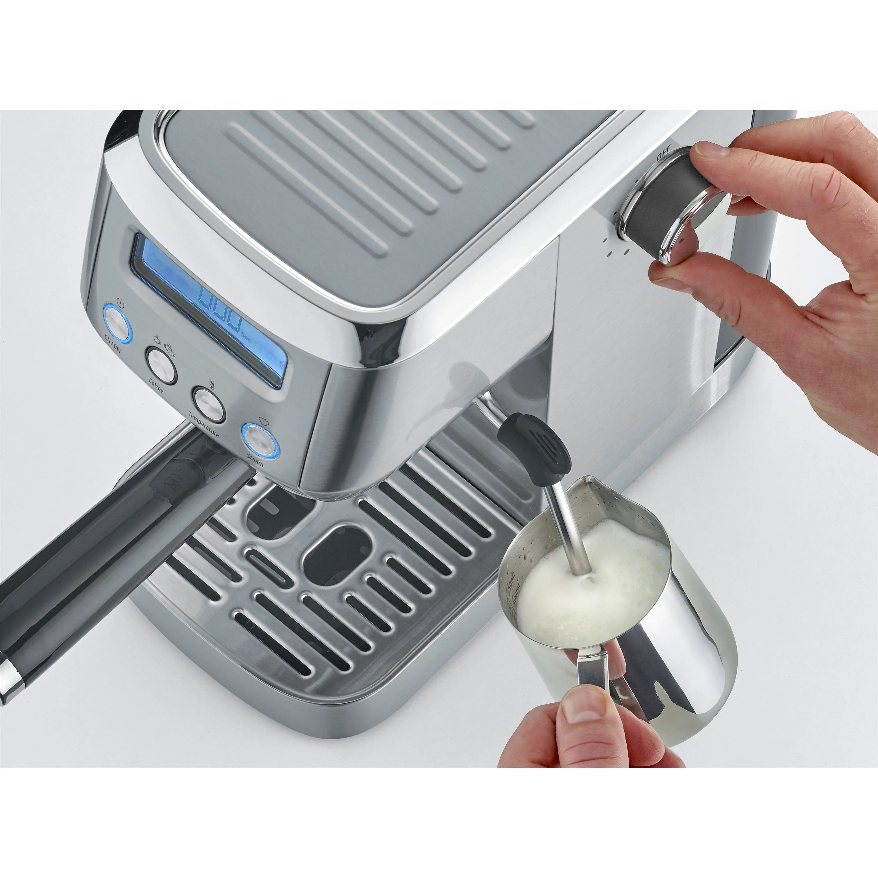 Caso Design Gourmet Crema Silver Espressomaschine