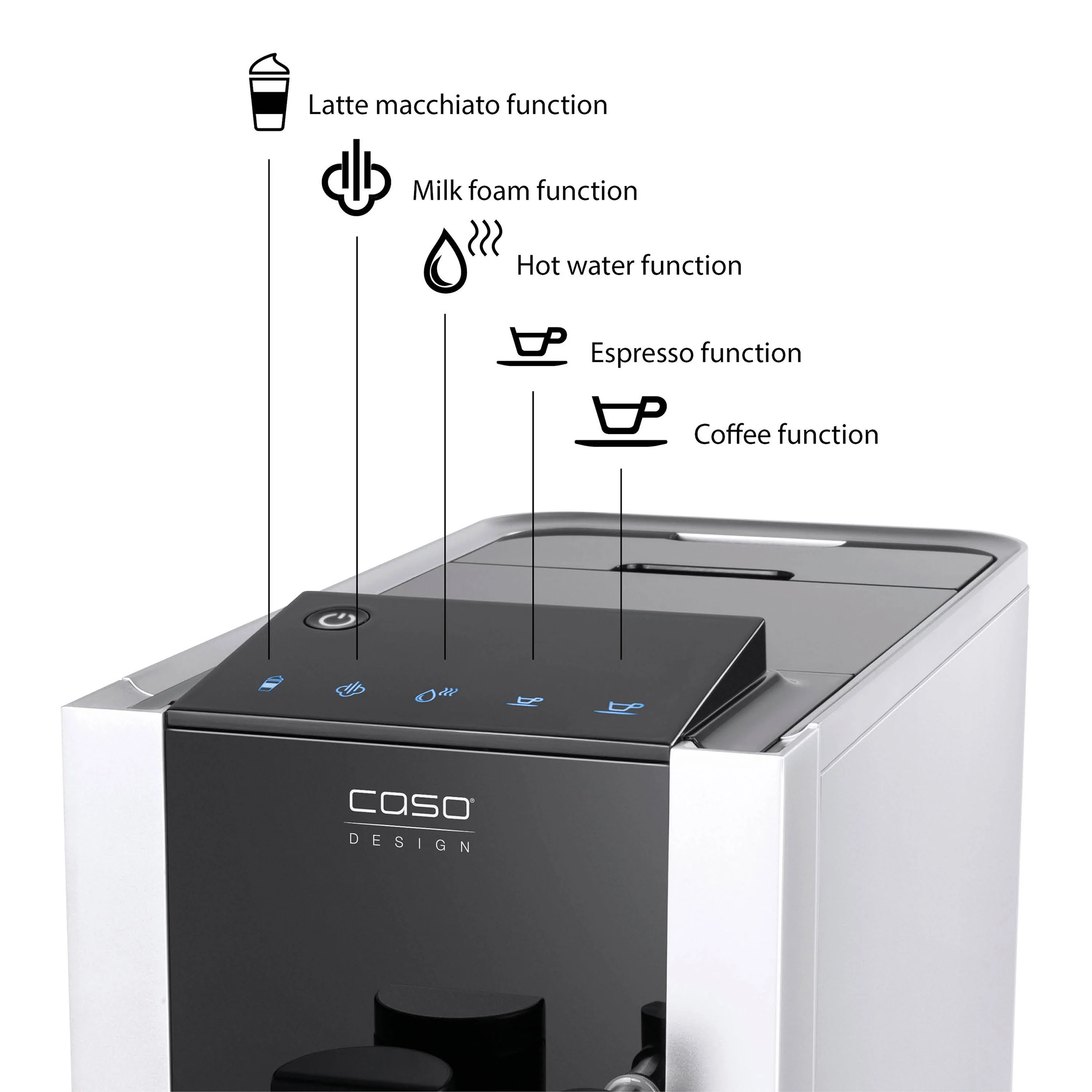 Café Crema One automatische Kaffeemaschine - Caso Design