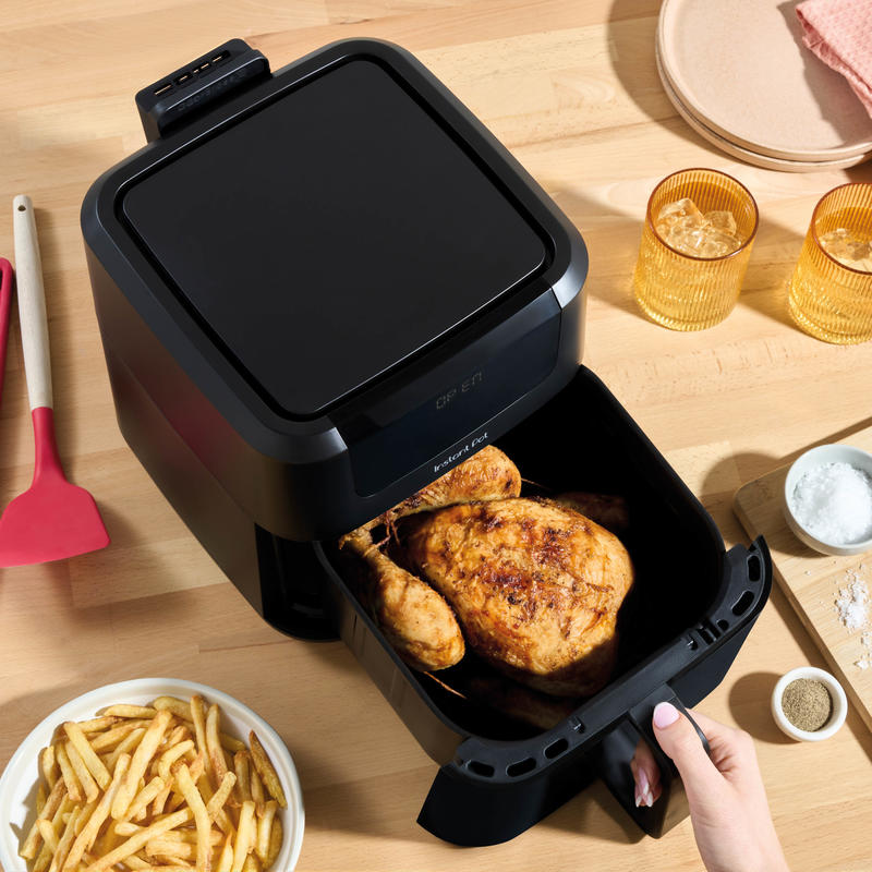 Friggitrice ad aria multiuso Instant Vortex Clearcook 5 litri nera