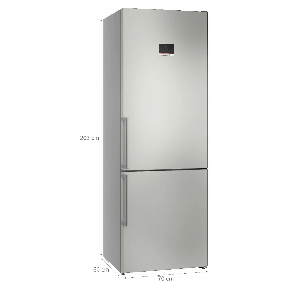 Frigorifero combinato Bosch 440 LT C TOTAL NO FROST WIFI 70CM ACCIAIO KGN49AICT