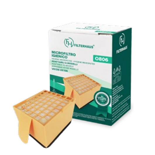 Aktivkohle-Mikrofilter für Folletto VK 135 - VK 136