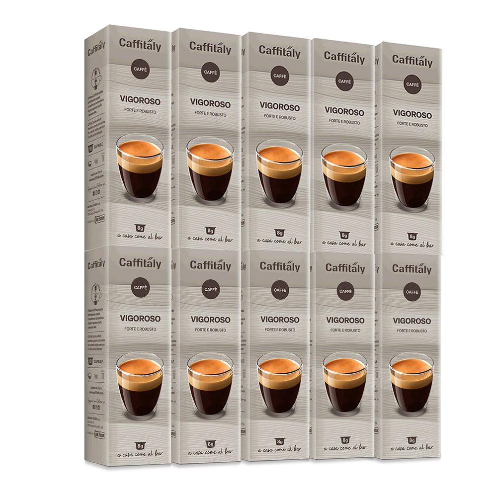100 kräftige Kapseln von Caffitaly System E'Caffe'