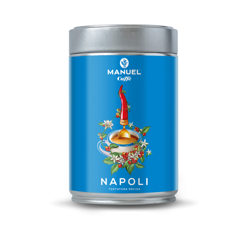 Caffè in grani miscela Napoli 250 gr gusto deciso e intenso