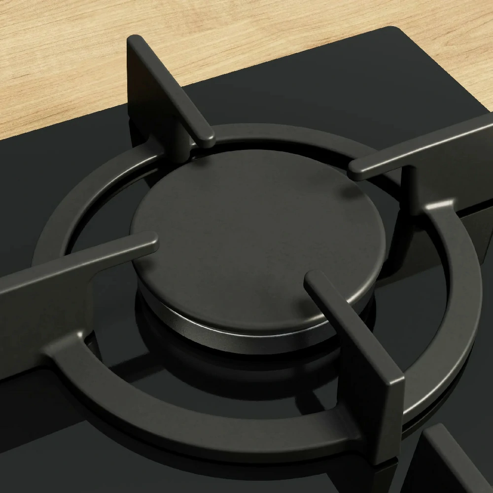 Bosch 5-Flammen-Gasherd 75CM SCHWARZ PPQ7A6I15