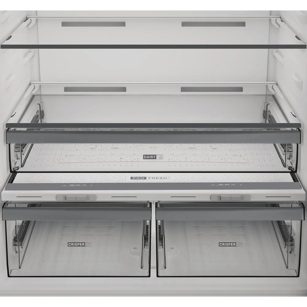Frigorifero a libera installazione combinato Whirlpool 615 LT TOT.NOFROST 83CM INOX WHK2 6614 X6E