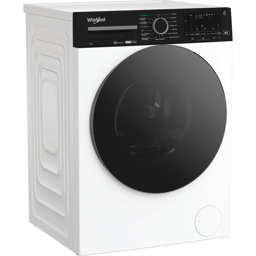 Waschmaschine 12 kg Whirlpool WIFI-DAMPFINVERTER 1400 U/min WPM 27 W ADS IT
