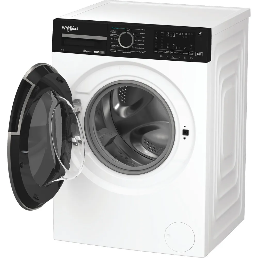 Waschmaschine 12 kg Whirlpool WIFI-DAMPFINVERTER 1400 U/min WPM 27 W ADS IT
