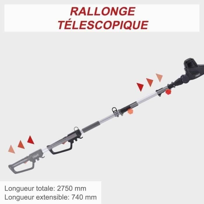 Elektro-Teleskop-Heckenschere - Scheppach - ETHT500