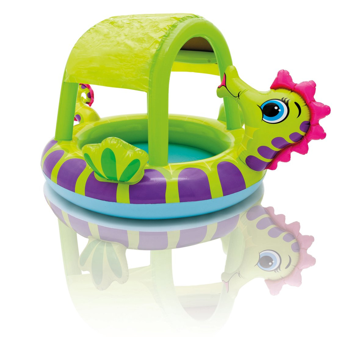INTEX PISCINA BABY TRE ANELLI CON PALLINE ROTONDA 1/3ANNI 86x25 48674