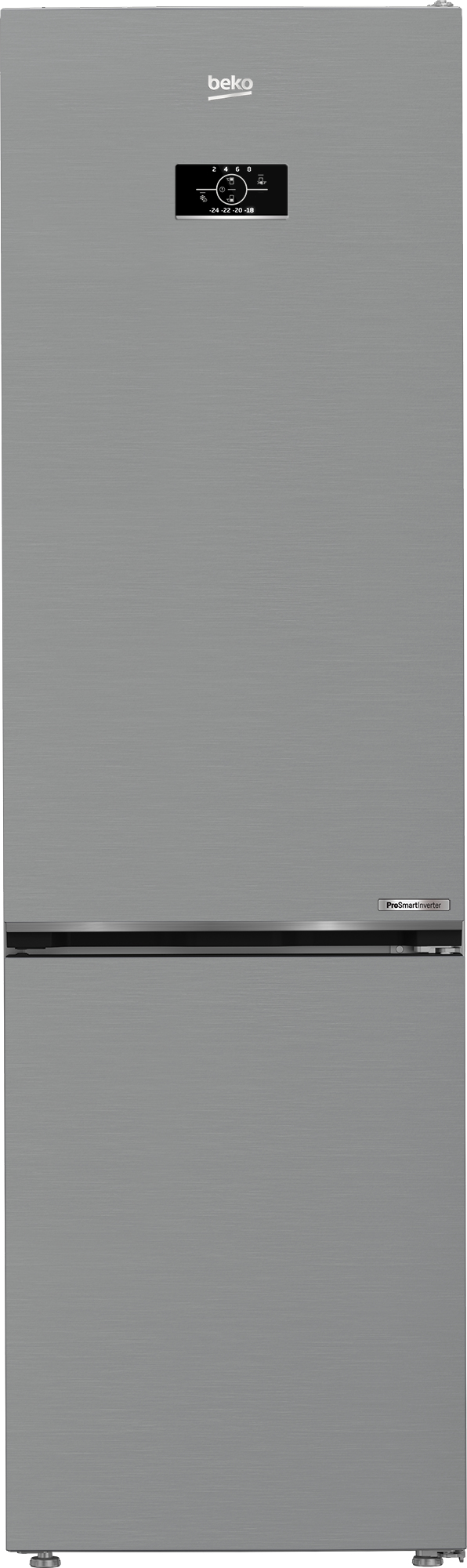 Beko Total No Frost 407 LTMETAL LOOK B5RCNE405HXB Kombi-Kühlschrank