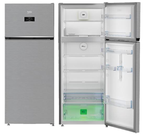 Beko 406 LT E TOTAL NO FROST 70CM Silber Doppeltür-Kühlschrank RDNG455E40XBN