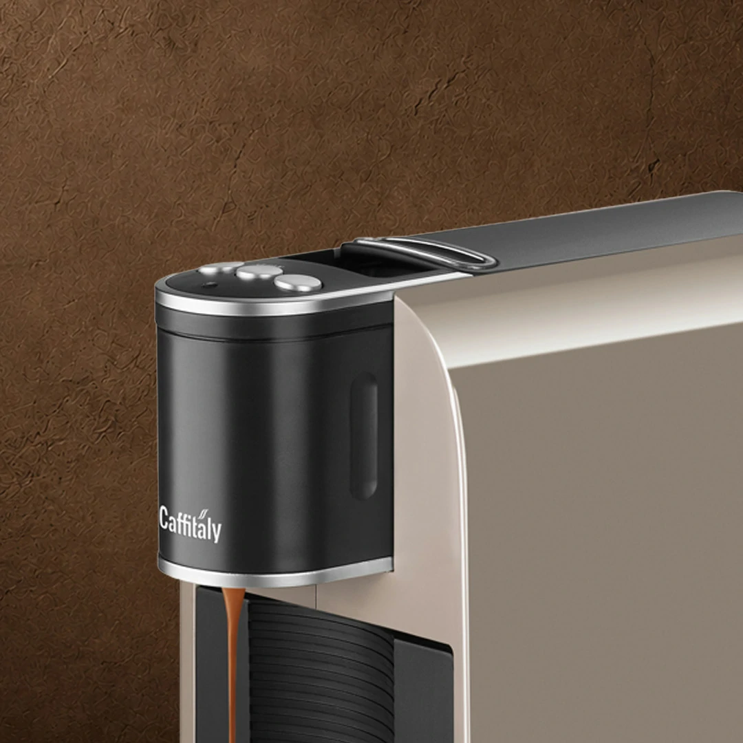 Caffitaly Arka Macchina da caffè con 96 capsule e kit pulizia - Desert Taupe