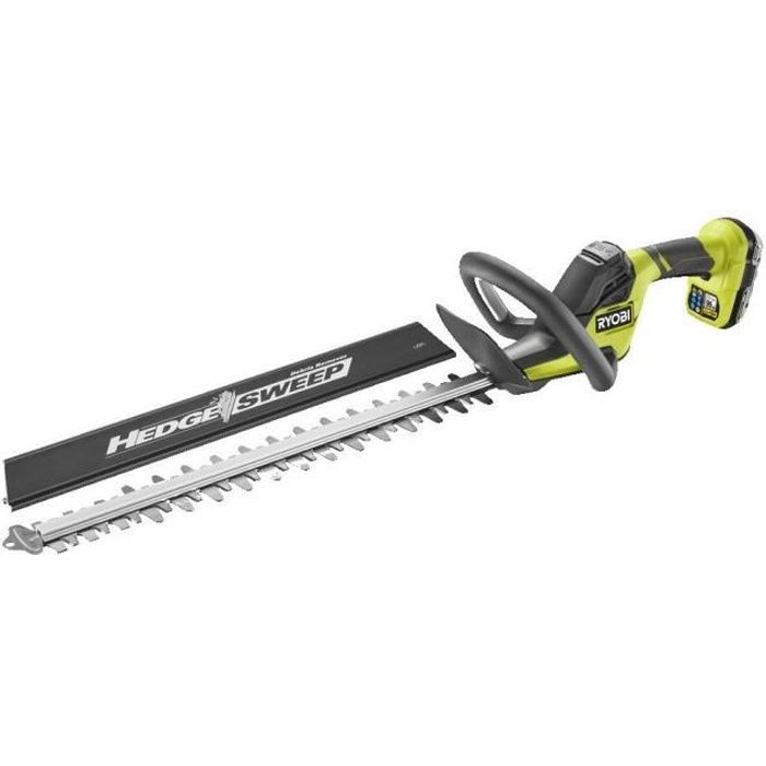 RYOBI LINE RY18HT45A-120 ONE+ Akku-Heckenschere, 18 V, 45 cm Klinge, 1 18-V-2,0-Ah-Akku und 1 Batterieladegerät
