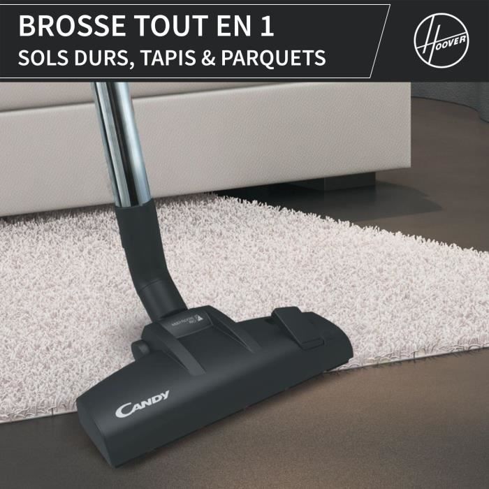 Staubsauger ohne Beutel — CANDY CAF34HM — 800 W — 2,5-l-Kassette — 79 dBA — Waschbarer HEPA-13-Filter