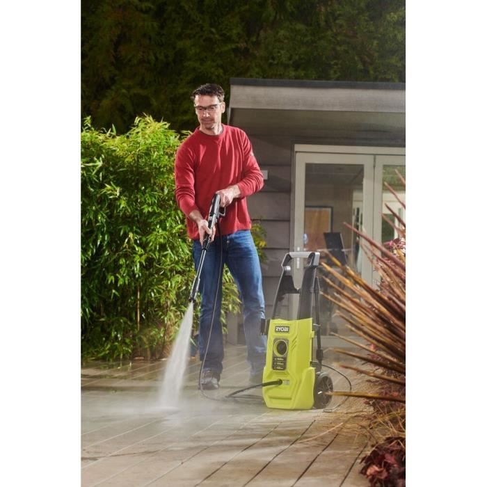 Hochdruckreiniger 1600 W 120 bar — 420 L — Flexibel, 5 m — integrierter Waschmitteltank mit 0,9 l Fassungsvermögen — Vario Lance — Turbo Lance
