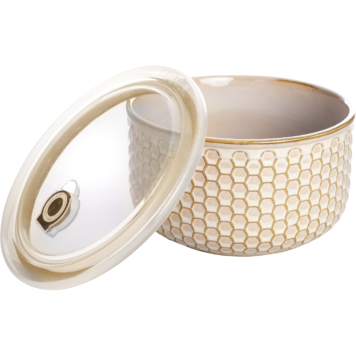 Kühl- und Mikrowellenbehälter mit luftdichtem Deckel und Datumsanzeige Ø 20 cm - Caracas