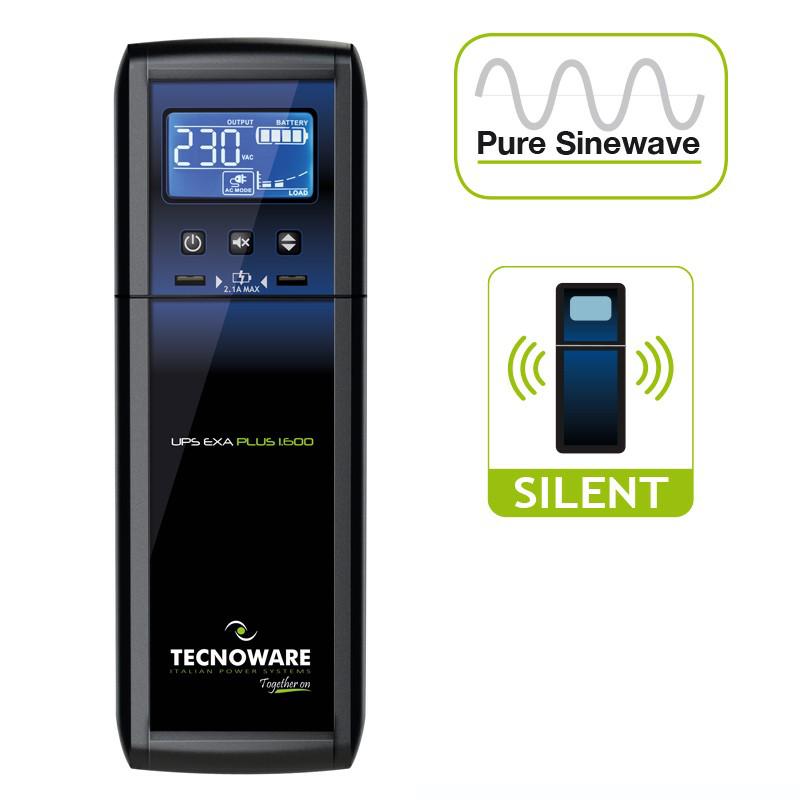 TECNOWARE UPS EXA PLUS 1600VA 1120W 4USCITE IEC DISPLAY FGCEXAPL1602IEC