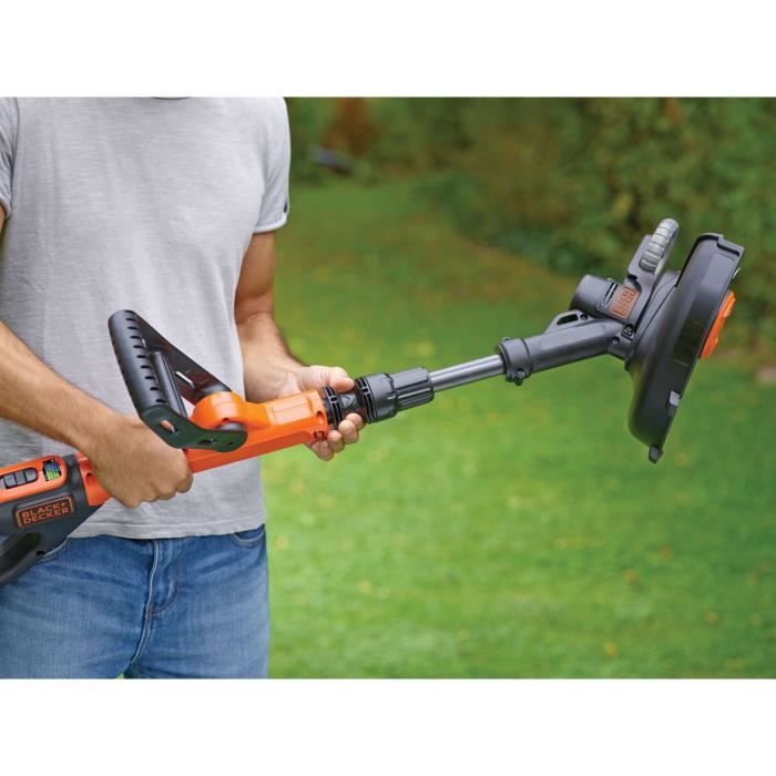Black & Decker Powercommand Akku-Kabelschneider, 18 V, kabellos, 30 cm — 4 Ah — 1 Batterie — 1 Rolle mit 10 m 1,6 mm Kabel — 1 Ladegerät