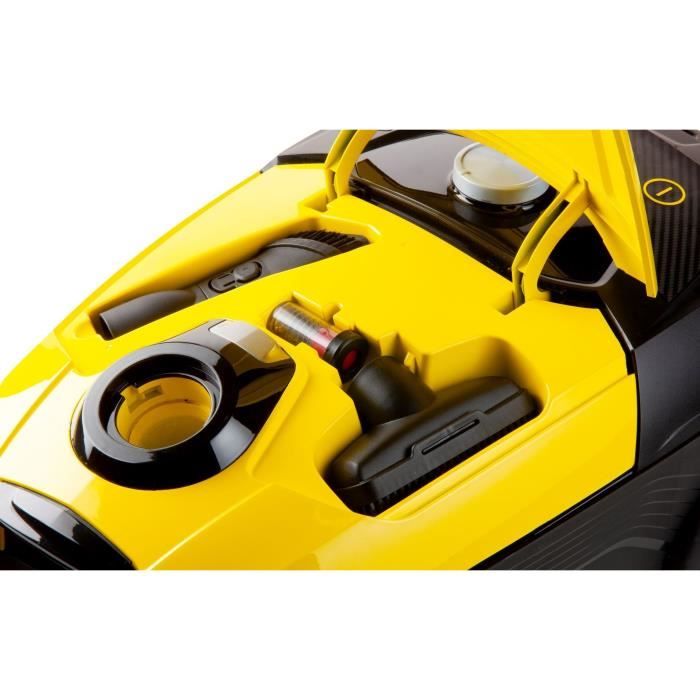 DOMO DO7294S - Müllsauger mit Beutel - 5 l - HEPA H13-Filter - 73 dB - Einstellbare Saugkraft - 90 cm Metallrohr