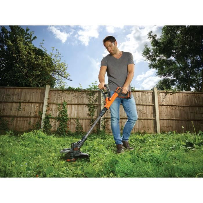 Black & Decker Powercommand Akku-Kabelschneider, 18 V, kabellos, 30 cm — 4 Ah — 1 Batterie — 1 Rolle mit 10 m 1,6 mm Kabel — 1 Ladegerät