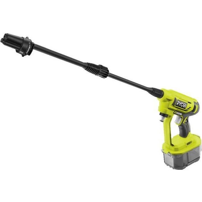 RYOBI ONE+ 18-V-RY18PW22A-125 batteriebetriebene Hochdruckpistole — 22 bar — 182 l — 1 18-V-2,5-Ah-Akku und 1 1,5-A-Ladegerät