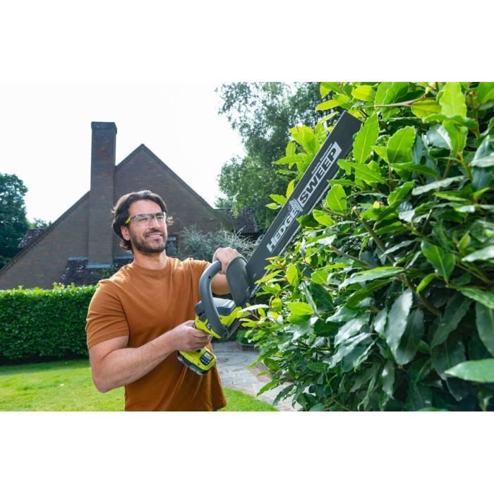 RYOBI LINE RY18HT45A-120 ONE+ Akku-Heckenschere, 18 V, 45 cm Klinge, 1 18-V-2,0-Ah-Akku und 1 Batterieladegerät
