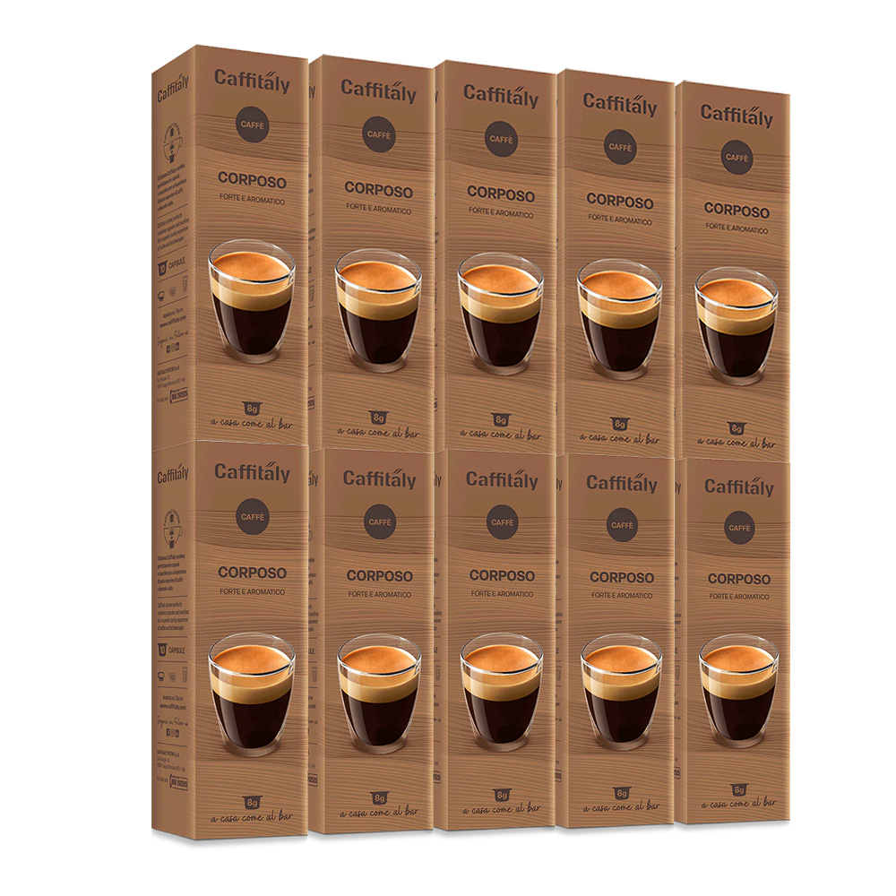 100 vollmundige Kapseln von Caffitaly System E'Caffe'