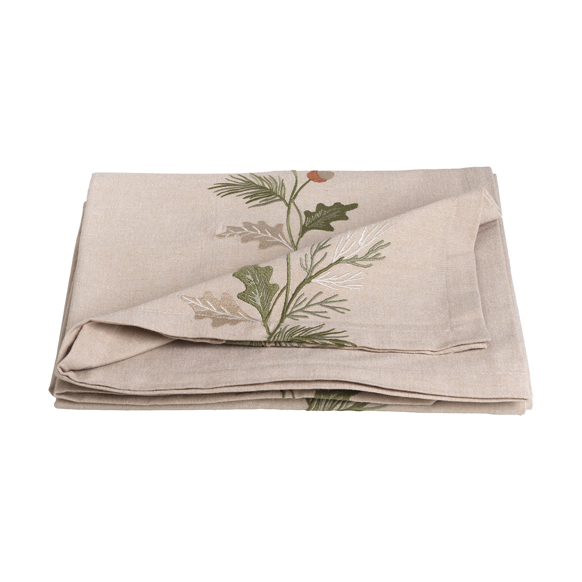 Bestickte Tischdecke aus 100% Baumwolle 140 x 180 cm - Herbst