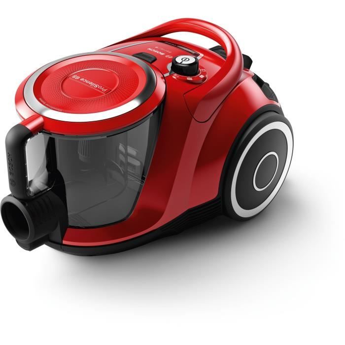 Neu! Staubsauger ohne Schlittenbeutel — BOSCH BGC41Q69 Serie 6 — 600 W — ProSilence — 70 dB — 2,4 l Behältervolumen — Rot