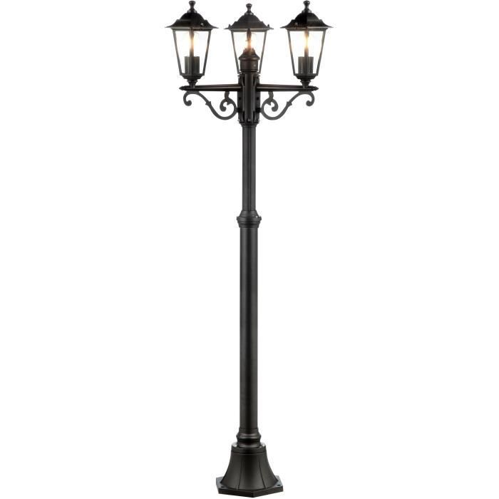 Carleen Außenlampe 3L, schwarz, E27 max. 60W, Glühbirne nicht im Lieferumfang enthalten