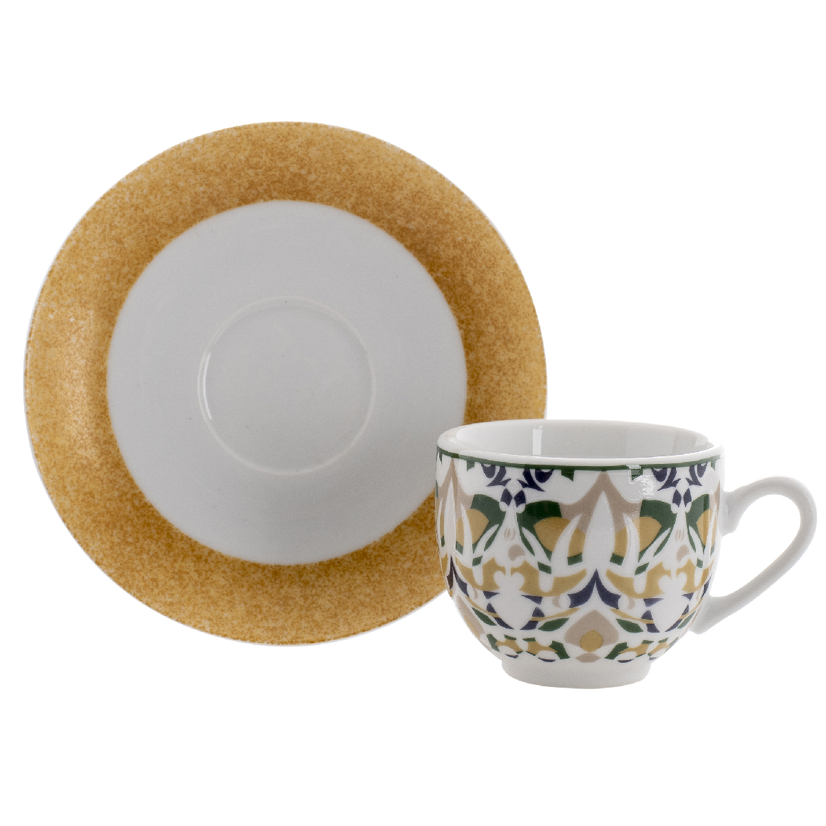 Set mit 6 Kaffeetassen mit Untertasse 100 ml - Salamanca