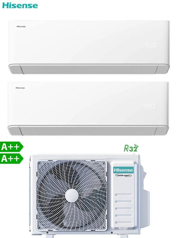 HISENSE DUAL SPLIT 12000+9000 UNIAIR WLAN A++/A++ 2AMW42U4RGC/HAXU120AG