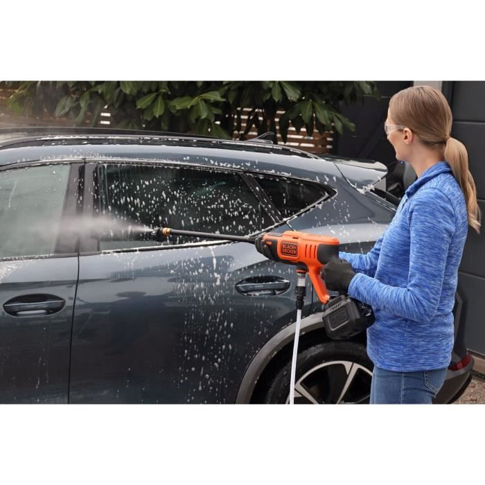 BLACK+ DECKER BCPC18B-XJ Akku-Hochdruckreiniger, 18 V, LITHIUM, 24 bar, ohne Batterie