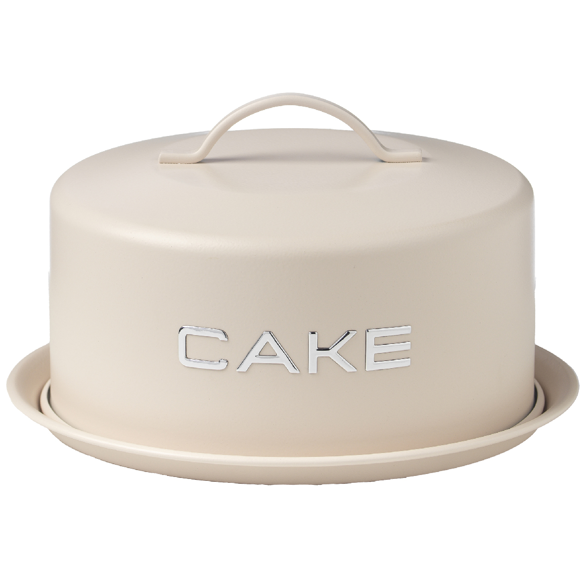 Kuchenform mit Griff und hermetischem Verschluss 2Ø 28,5 x 20 x H 11 cm Elfenbein - Vintage