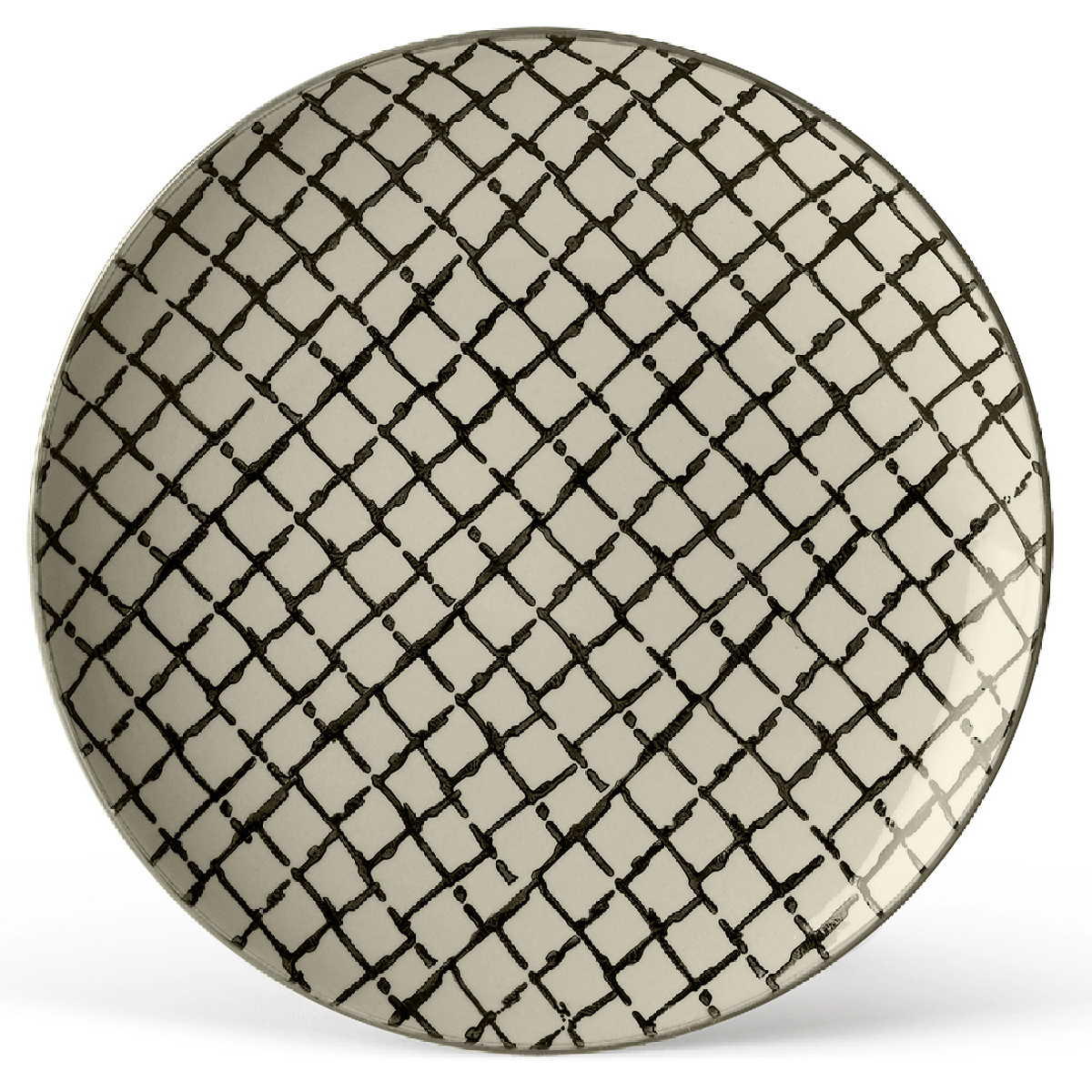 Fruit plate - pack of 4 pieces Ø 20.5 x h 2.5 cm - Geometries