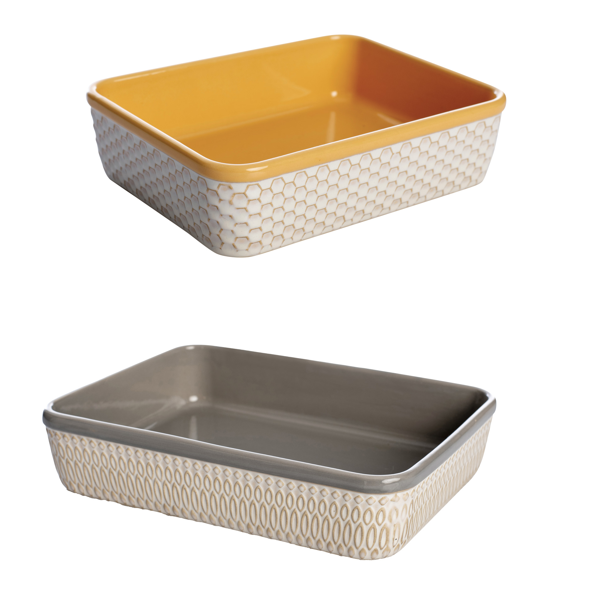 Set 2 pirofile. Temp. Max 220°C 22 x 17 / 29 x 21 cm - Caracas