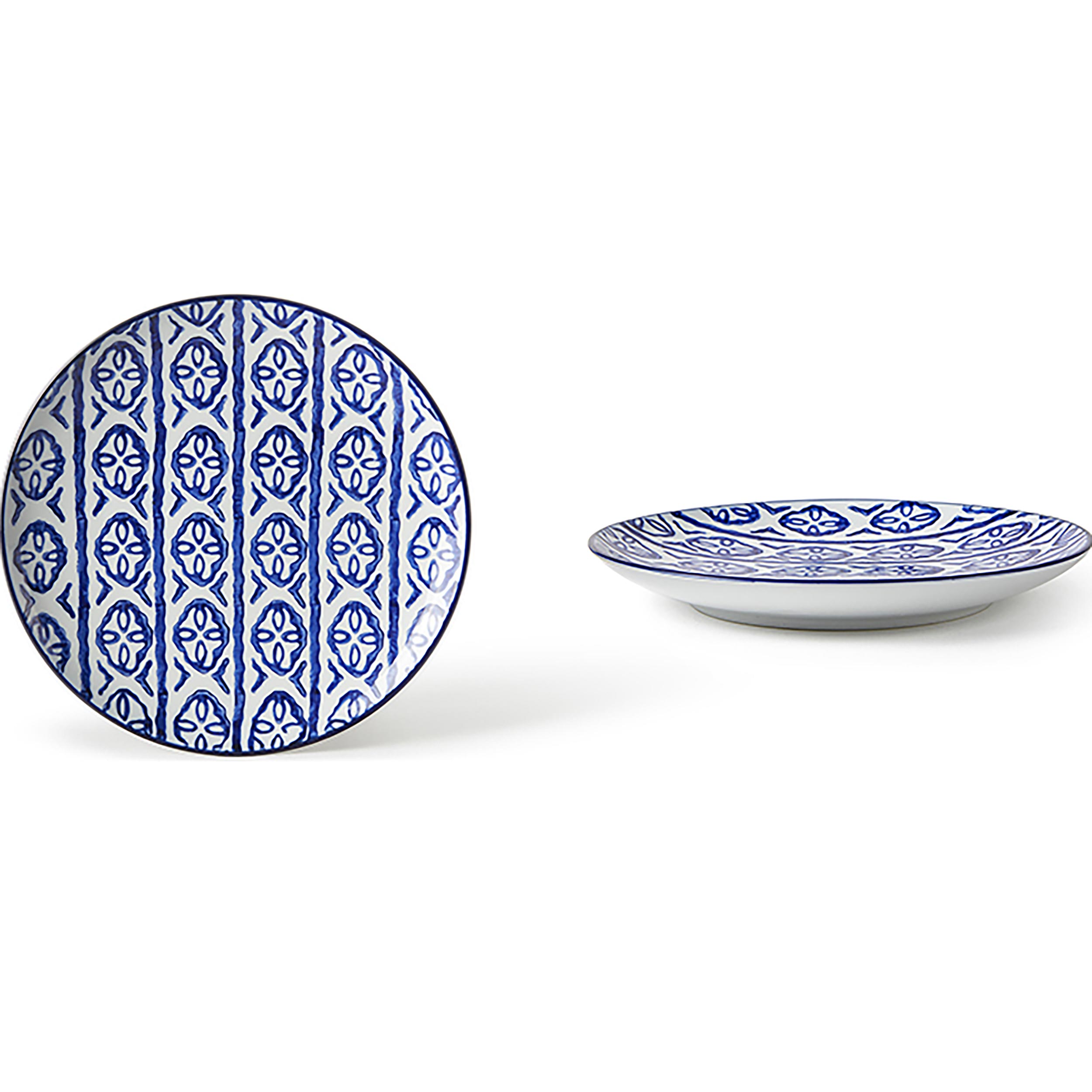 Fruit plate - pack of 4 pieces Ø 20 x h 2.5 cm - Indigo