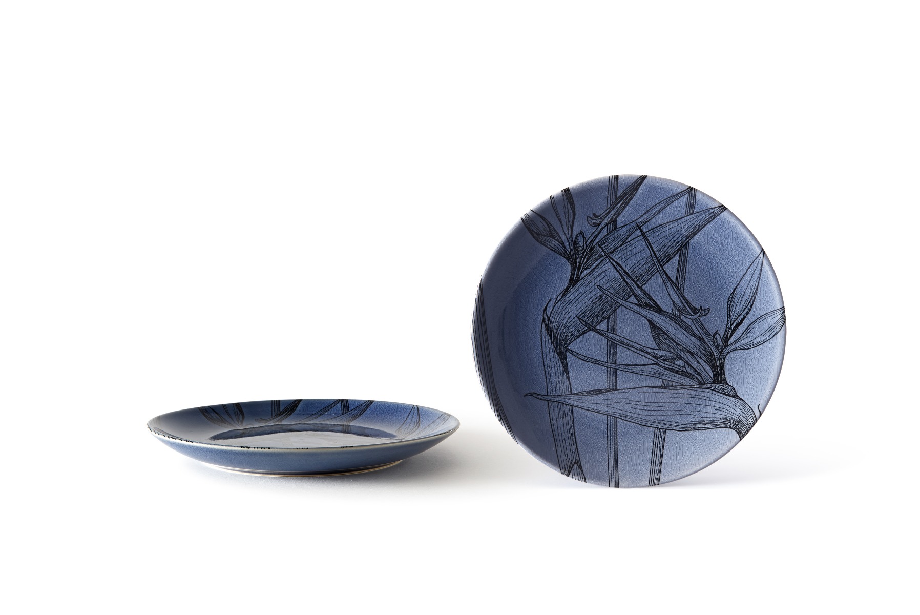 Stoneware fruit plate pack 4 pcs Ø 21 x h 2.5 cm - Flora