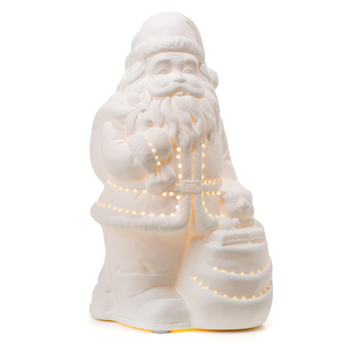 Ceramic lamp in the shape of Santa Claus 14.5 x 10.5 x h 25 cm - 40W - Oslo