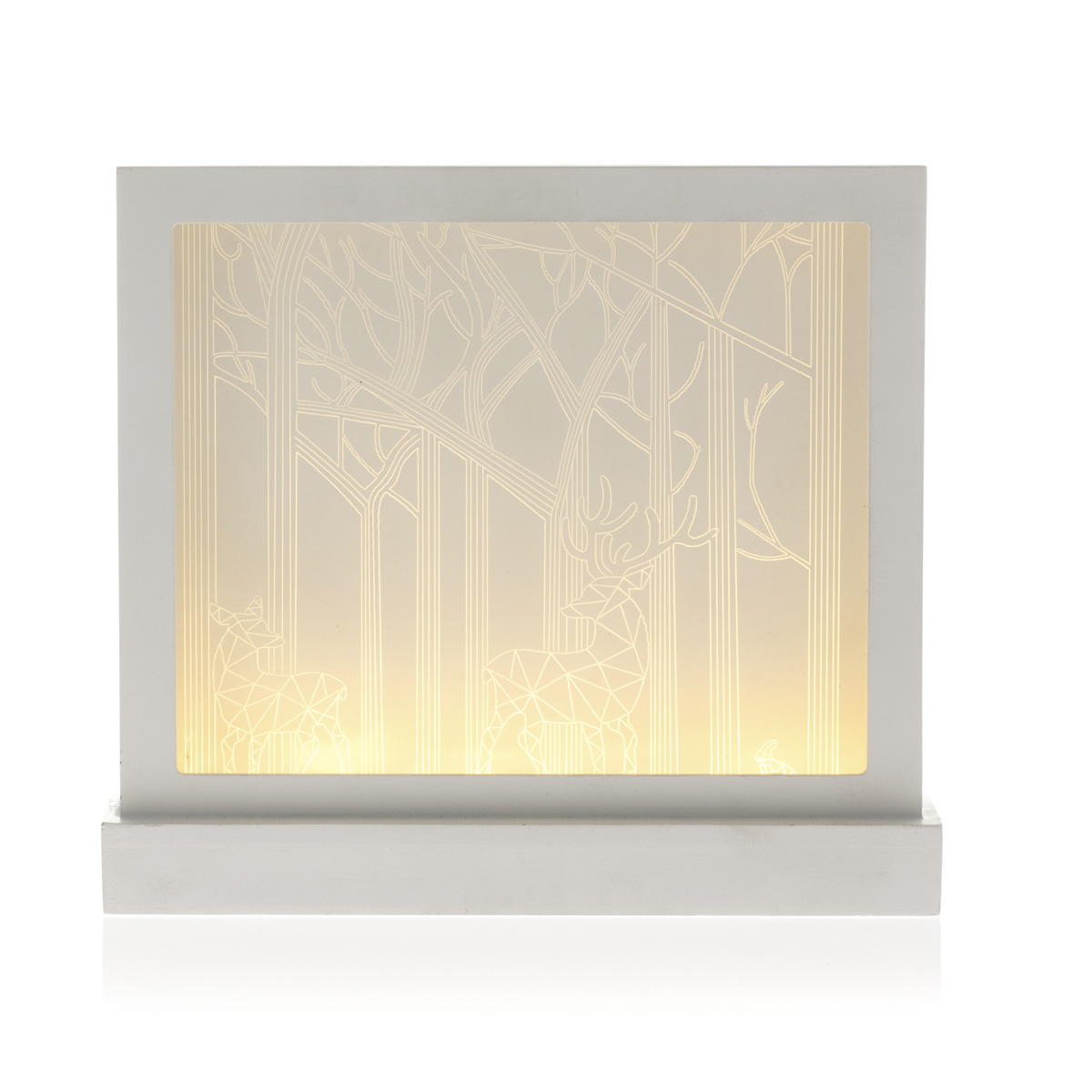 Alce 3D painting with LED 25 x h 22 cm - Decor