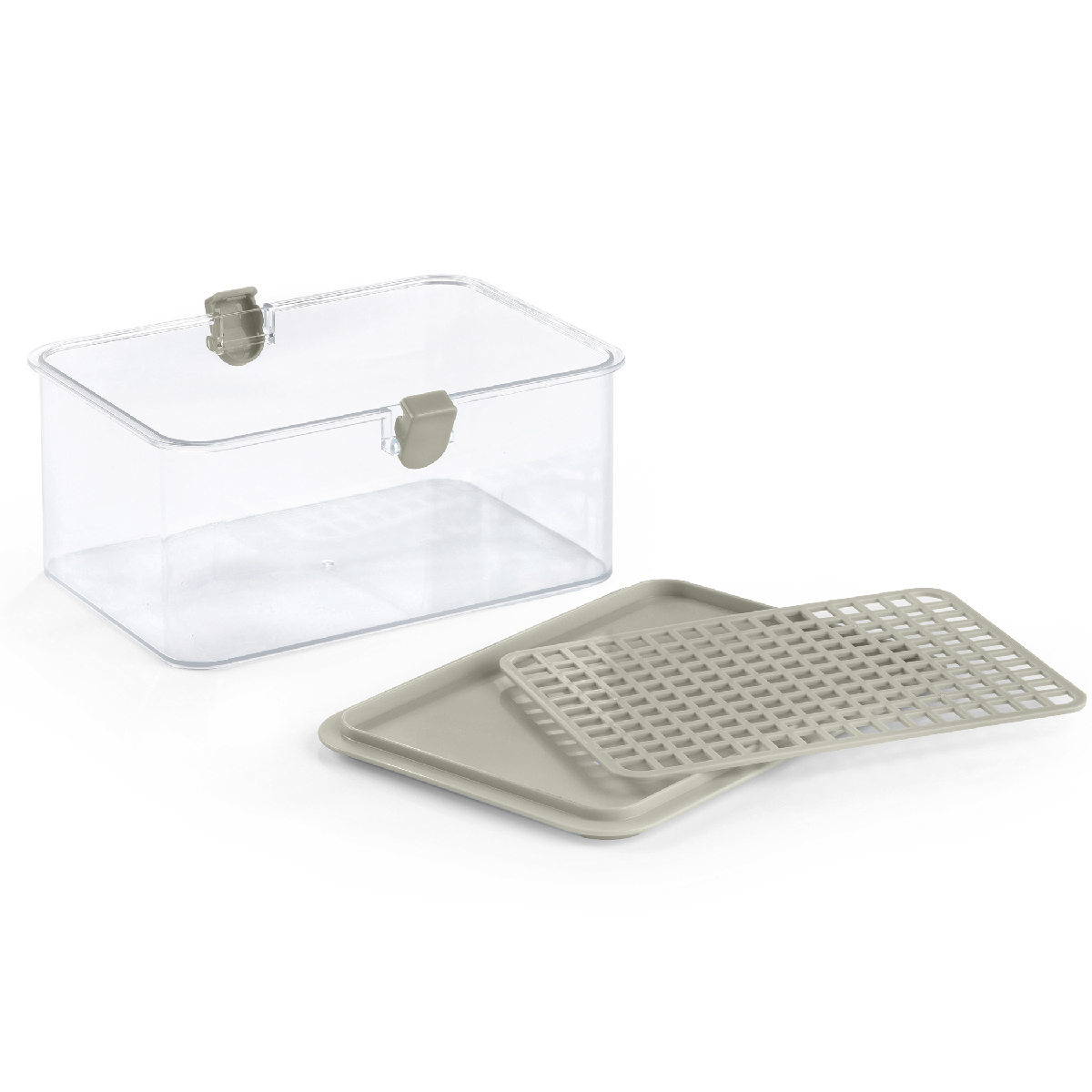 Flavor storage container/tableware tray in ABS and polycarbonate 28 x 22 x h 10 cm - Degustibus