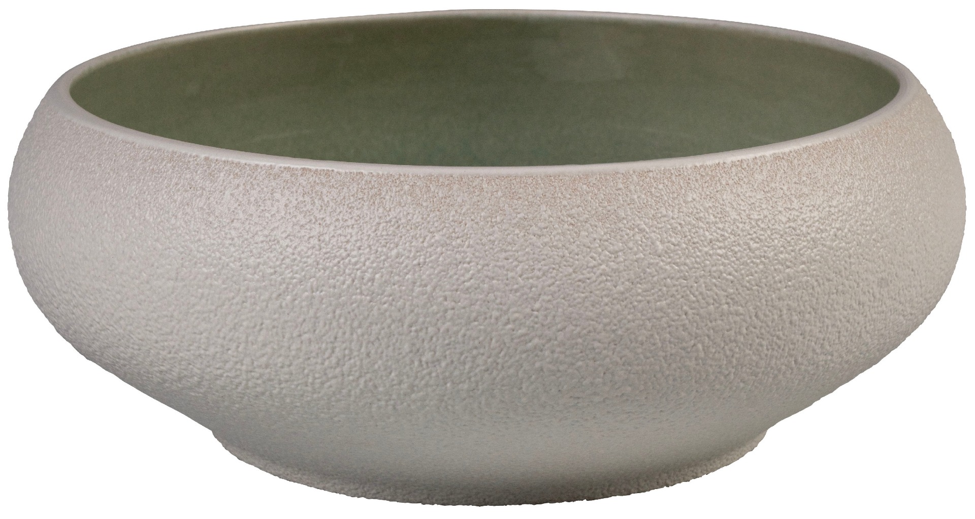 Stoneware salad bowl ø 21 x h 8.8 cm - GREEN - Stones