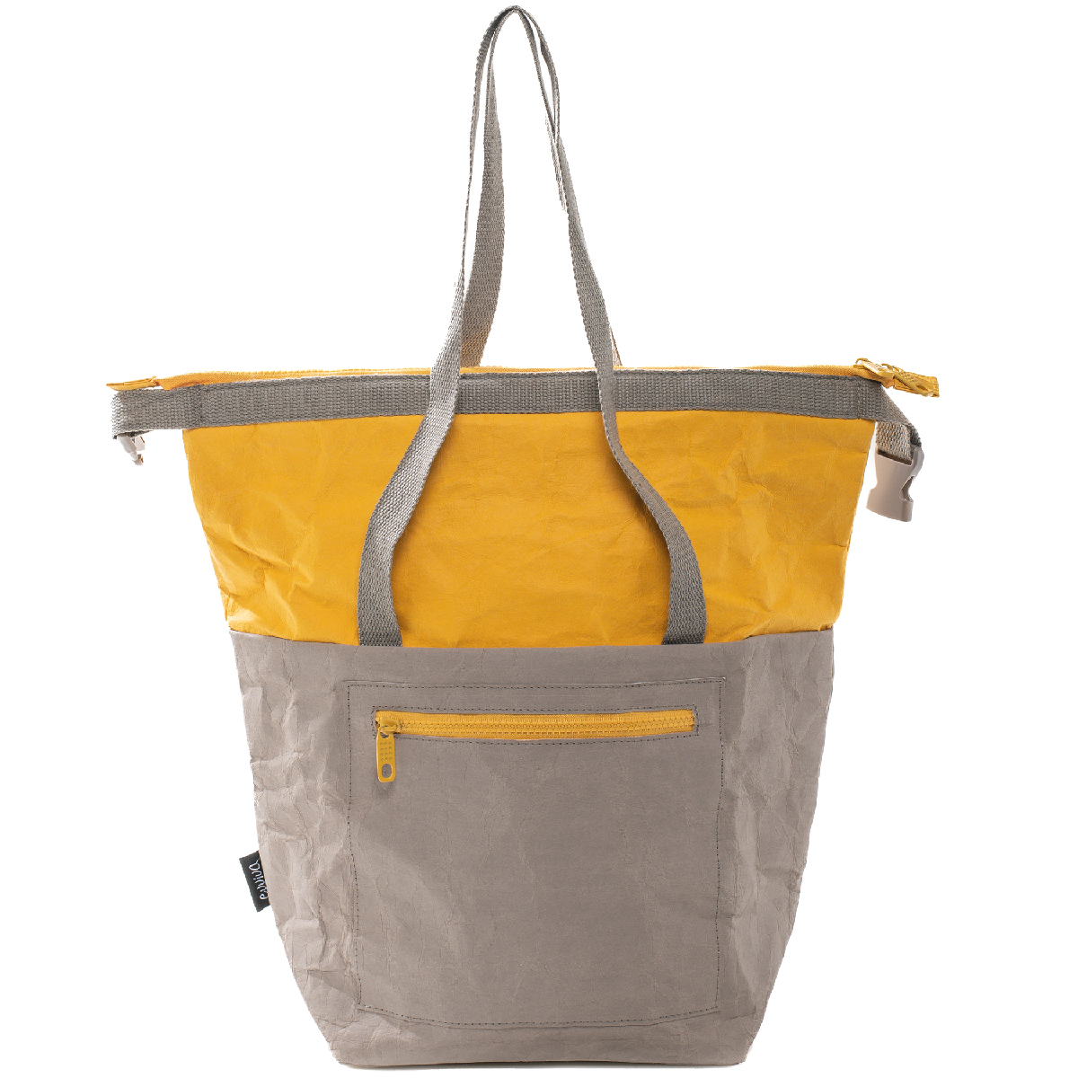 Thermal bag with handles, front pocket and zip, outside in kraft paper and inside in PEVA/EVA 24 x 15 x h 40 cm - 12 l - Subway