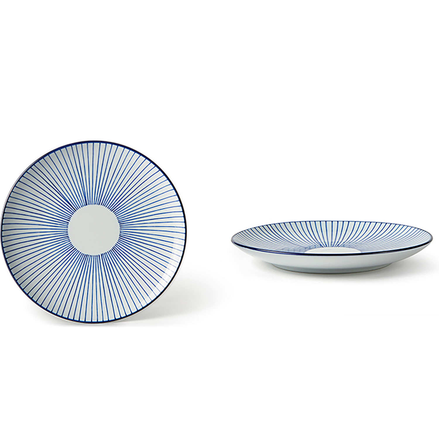 Fruit plate - pack of 4 pieces Ø 20 x h 2.5 cm - Indigo
